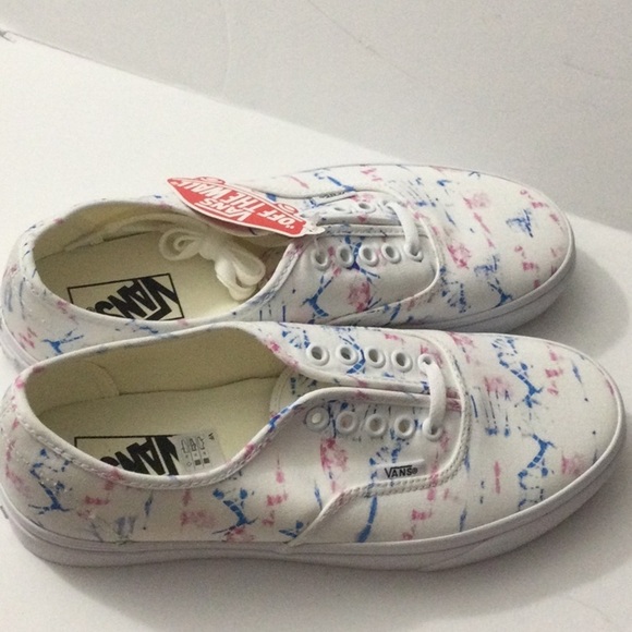 Madewell x Vans®  Lace-Up Sneakers Tie-Dye Women’s Size 10 White - Picture 3 of 12